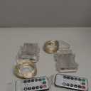 Curyidy 4th of July Decorations Lights, Red White Blue Fairy Lights 2 Pack 100LED String Lights Remote Control Patriotic Lights for Independence Memorial Day Decorations