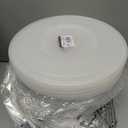 PLASTICPRO Disposable 96 Ounce Round Crystal Clear Plastic Serving Bowls With Lids, Party Snack or Salad Bowl, Chip Bowls, Snack Bowls, Candy Dish, Salad Container Pack of 8