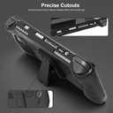 Upgraded Ultra Slim TPU Protective Case with Front Cover Compatible with ASUS ROG Ally, Shock-Absorption, Non-Slip and Anti-Scratch Design Cover Protector (Black)