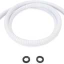 Camco 43717 RV/Marine 60" Flexible Replacement Shower Hose (White) (One Size)