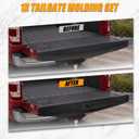 Tailgate Molding Trim Compatible with 2017 2018 2019 2020 2021 2022 Ford F250 F-250 F350 F-350 F450 F-450 Super Duty Flexible Flex Step Cap Top Protector Cover Replaces HC3Z9940602A, FO1904134