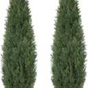 Artificial Cedar Tree for Outdoor 4FT, UV Protection Faux Cedar Bushe 2 Set
Topiary UV Protection and Lush Fake Cypress Shrubs for Front Door Porch Patio Garden Balcony Fence Outside Decoration