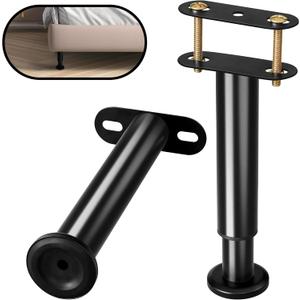 Adjustable Height Support Leg for Bed Frame,Bed Frame Center Support Legs with Wider Base,Bed Reinforcement Kit for Metal/Wood Slat,Height from 7" to 13",Black-Set of 2
Amazon's Choice