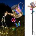 Solar Watering Can with Lights Outdoor Garden, 41" Tall Waterproof Garden Stake Lights Decoration for Yard Lawn Patio Pathway Front Porch Landscape Gardening Gifts for Mom Grandma Women Birthday Gift