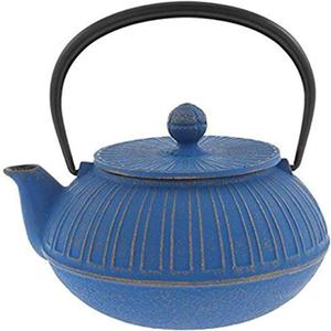 Iwachu Japanese Iron Tetsubin Teapot, Azure