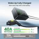 Upgraded 40 Amp Level 2 EV Charger, NEMA 14-50P, 9.6kW J1772 Home Charging