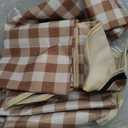 Cute Gingham Picnic Blanket, Waterproof Foldable, in Large 80x60in and Extra Large 80x80in, Portable Compact Beach Blanket, Oversized XL Outdoor Mat (Tan, X-Large)