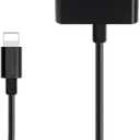COVS Lightning to 30 Pin Adapter, Apple MFi Certified 8-Pin Male to 30-Pin Female Connector with iPhone Charger Converter Black Cable, No Audio Support