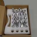 cciyu M12x1.25 Lug Nuts 20Pcs Wheel Lug Bolts 12x1.25 Shank 28mm Hex 17mm Chrome Lug Nuts Set fit for Jeep for Cherokee for Renegade for Compass for Dodge for Dart for Chrysler 200 for Fiat 500X