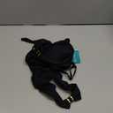 TASHEHE Women's Triangle Ruched Bikini Set Sexy Two Piece Swimsuit Halter Sliding Rings Bathing Suit (Medium, Black1)