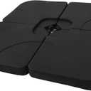 Heavy Duty Cross Umbrella Water Stand Cantilever Base Set of 4 Weights