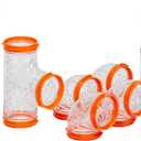 MidWest Homes for Pets Curvy Hamster Tube Value Pack, Compatible on All Midwest and Ferplast Hamster Cages, Model FP-CTVP (Clear)