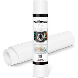 TECKWRAP Permanent Adhesive Vinyl 12" x 10ft, Matte White