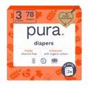 Pura Sensitive Soft Sustainable Diapers Size 3, 78 Count