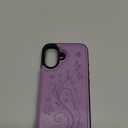 Wallet Case Compatible with iPhone 16 6.1, Slim Protective Case with Card Holder,Premium PU Leather Kickstand Card Slots Case with Double Magnetic Clasp-Purple