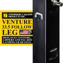 Stromberg Carlson LG-177201 Venture Follow Leg - 5th Wheel Landing Gear Replacement for RV, Camper & Trailer - Compatible with Venture, Lippert & Pac-Rim - Pin Included - Black, 33.5" Leg