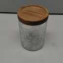 24 OZ Airtight Glass Storage Jar with Bamboo Lid - Vintage Glass Jar Vintage Food Containers Canisters Set for Kitchen Counter & Pantry - Ideal for Sugar, Flour, Coffee, Tea, Candy, Oats, Cereal