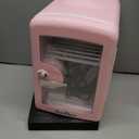 Iceblue Mini Fridge, Skincare Fridge with Viewing Window, 4 Liter /6 Cans Compact Mini Makeup Fridge for Beauty & Beverages, Tiny Fridge for Desk, Bedroom, Car, Office, Dorm, Gift - Pink