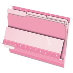 Pendaflex Interior File Folders, 1/3 Cut, Top Tab, Letter Size, Pink, 100 per Box (4210 1/3 PIN)