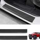 REFORM DESIGN Door Sill Guards Protectors Compatible with 2024 2023 2022 2021 Ford Bronco 2 Door, 2 PCS TPE Solid Door Edge Entry Cover Interior Accessories (for Bronco 2 Door)