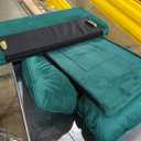 Convertible Sofa Bed, Pull Out Couch with Side Pockets, 3 in 1 Velvet Fabric Loveseat Sleeper Sofa Bed with Adjustable Backrest for Living Room, Bedroom, Apartment, Green