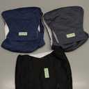wegreeco Washable Dog Diapers - Washable Male Dog Belly Wrap - Pack of 3 - (Black, Charcoal, Navy, Medium)