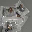 uxcell Drawer Knobs,4Pcs 1.1 Inch (28mm) Diameter Bling Diamond Decoration Cabinet Knob, Round Rhinestones Pull Handle with Screws for Home, Office (White Base + Crystal Yellow Diamond)