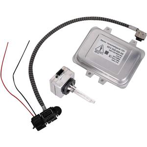 5DV 009 000-00 Xenon HID Ballast Headlight Control Unit W/Igniter and D1S Bulb Replacement for 2007-2014 Cadillac Escalade, 2006-2009 BMW E60, Town Country, Mercedes-Benz, Lincoln, Saab