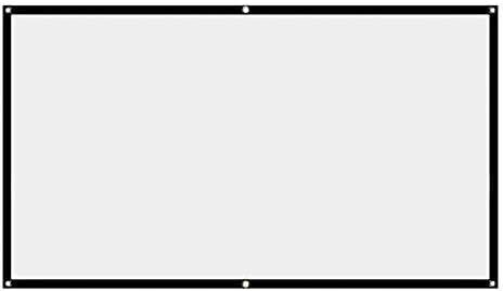 Projector Screen, White Projector Screen, 16:9 No Crease Home Theater Foldable Projection Screen 60"|72"|84"|100"|120"|150"