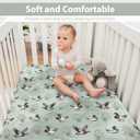 Vintage Mallard Duck Baby Crib Sheets for Boy Girl 28"x52" Hunting Duck Green Leaves Soft Snug Fitted Crib Mattress Cover Wild Duck Animal Baby Sheet for Standard Crib & Toddler Mattress Pad (One size)