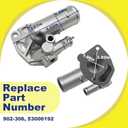 Engine Coolant Thermostat Housing Assembly Compatible with Jeep Wrangler 1991-1995 1997-2006 Comanche 1991-1992 Cherokee 1991-2001 Grand Cherokee 1993-2004 Dodge Dakota 1997-2002