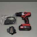 AVID POWER 20V MAX Lithium lon Cordless Drill Set, Power Drill Kit with Battery and Charger, 3/8-Inch Keyless Chuck, Variable Speed, 16 Position and 22pcs Drill Bits (Red)