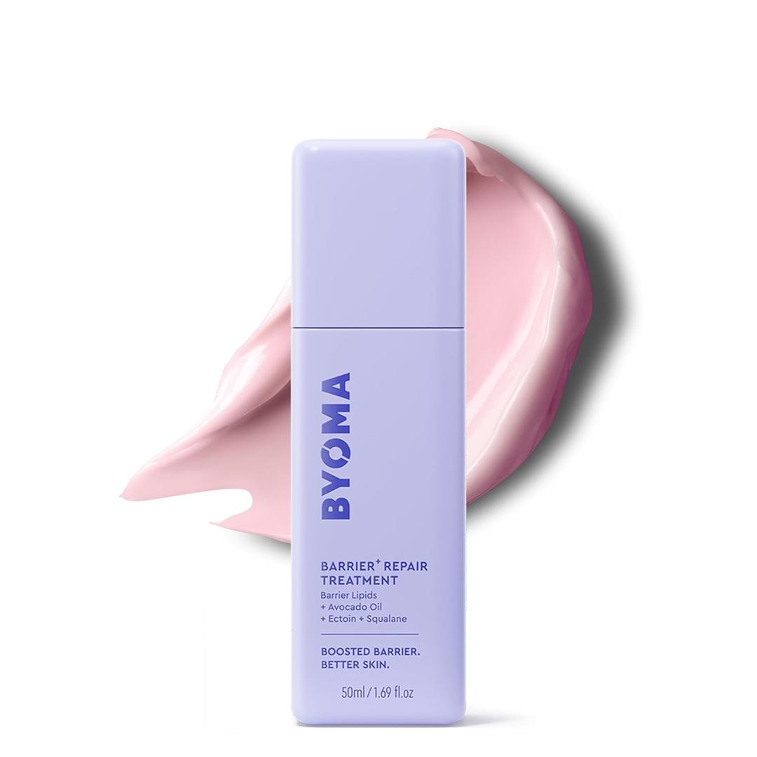BYOMA Barrier Repair Treatment - Intensely Hydrating Moisturizer for Dry, Sensitive Skin with Avocado Oil, Squalane & Ectoin - Reduces the Appearance of Fine Lines & Wrinkles - 50mL