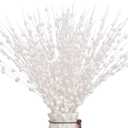 12 PCS Artificial Glitter Berry, White Christmas Glitter Picks Artificial Berries Stems for Christmas Ornaments Fake Sticks for Vases Tall DIY Wreath Home Decor (15.8)