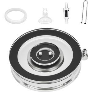 hygger Air Stones for Aquariums, Transparent Acrylic Fish Tank Bubbler Kit with Air Tube, Ultra Silent Bubble Stone Super-High Dissolved Oxygen Diffuser for Aquarium Fish Tank and Hydroponic (1.7 inch)