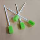 Dental Swabs Unflavored Swab sticks-Oral Cavity Cleaning Mouth Swab, Tooth Shaped, Untreated Unflavored, Box of 150 Counts (Fruit Green)