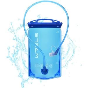 WRELS BPA Free Hydration Bladder,Leakproof Water Bladder for Hiking Backpack, Large Opening Water Reservoir Hydration Pack for Running Cycling Camping,1L