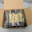 Bedwina Gold Trophy Award Mini Trophies Bulk - (Pack of 12) 6 Inch Tall Plastic Golden Statue Award, Party Themed Decorations, Winners or Appreciation Gifts Game Prizes for Adults & Kids