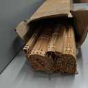 LazBlinds Cordless Bamboo Blinds, Roll Up Shades for Windows, Light Filtering Hanging Window Blinds, Bamboo Shades for Patio Indoor/Outdoor Porch, 31'' W x 64'' H, Natural