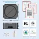 Air Purifiers for Home 600 Sq.Ft, TDBYWAE H13 True HEPA Air Purifier with USB Cable for Pets Dust Dander Pollen Odor Smoke, Small Portable Air Purifier for Bedroom Office Desktop Car RV