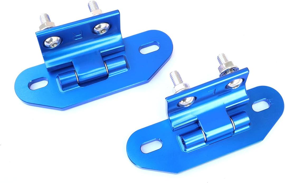 LOSTAR (Pair) Rear Hatch Hinges Aluminum Compatible with 1982-1992 Camaro Pontiac Firebird (Blue)