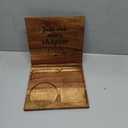 Book Holder Stand for Reading Rest, Wooden Foldable Bookshelf with Thumb Page Holder, Cup, iPad & Phone Stand, Book Nook Reading Valet Desktop Triangle Bookstand for Readers Bookworms Gifts