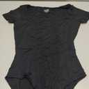 Avidlove Women's Short Sleeve Bodysuits Sexy Square Neck Body Suit Mesh Double Lined Tshirt Leotard Tops Going Out