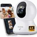 blurams 8MP Indoor Camera, 360 PTZ Baby Monitor, Pet Camera with Phone App, One-Touch Call, Free Human/Pet/Motion/Sound/Cry Detection, Dual-Band WiFi 6, Compatible with Alexa