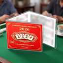 2026 Mahjong Card Large Print, 4-Pack Official, American Mahjong, Waterproof and Tear-Resistant, Easy-to-Read for Full Table