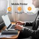 PRT Portable Printer Wireless for Travel, Thermal Inkless Printer for Home Use, Come with Carry Case& 200 Sheets Thermal Paper, Support 8.5x11 US Letter&A4 Thermal Paper, Compatible with Phone Laptop