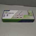 Electric Spin Scrubber, Cordless Cleaning Brush, Shower Scrubber with 8 Replaceable Brush Head, Power Cleaning Brush with Extension Handle, 2 Adjustable Speed, for Bathtub Tile Floor (Pink)