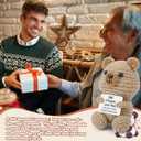 Funny Dad Gifts - Ideal for Dad's Birthday, Father's Day, Easter, Christmas & Valentine's Day | Handmade Crochet Bear(Dad)