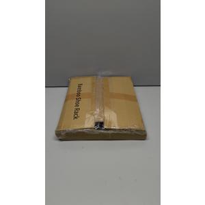 Dranixly Shoe Rack, 2-Tier Bamboo Stackable Shelf Storage Organizer, Stand for Closet, Entryway and Hallway Black