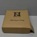 DN DECONATION Brown Glass Christmas Ball Ornaments, Set of 9, 3' Hanging Christmas Baubles for Xmas Tree Decoration, Wedding Party Gift